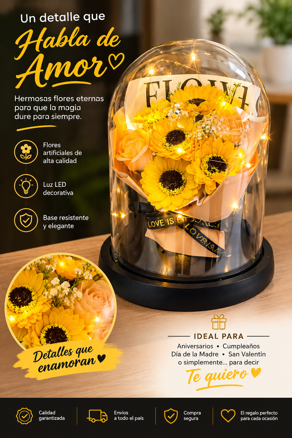 Girasol Eterno Decorativo